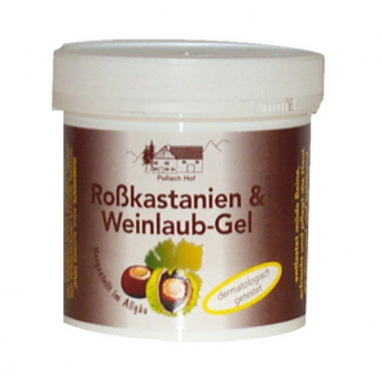 Gél divého gaštana a viniča Pullach Hof 250ml – intenzívna starostlivosť o nohy
